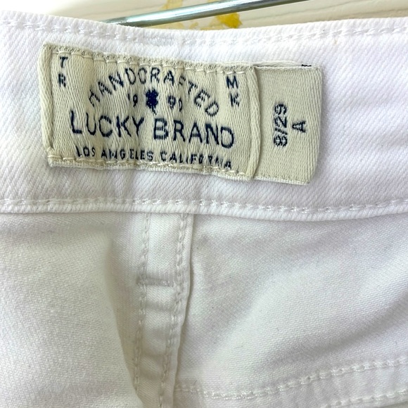 Lucky Brand White Jeans Size 8 - Picture 4 of 7
